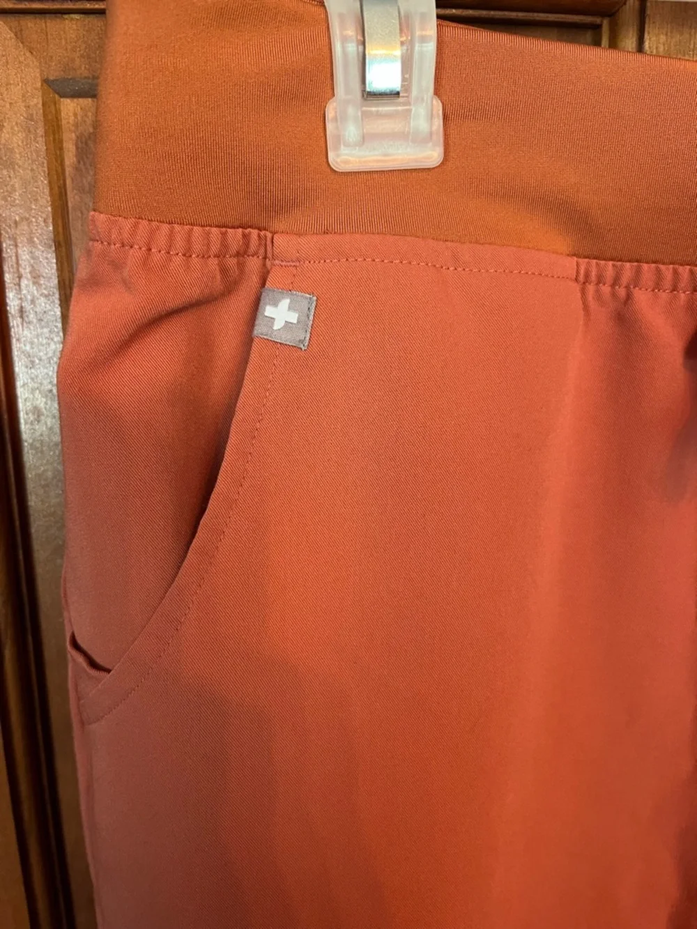 FIGS Women’s Scrub Set Orange Rafaela Top (S) Zamora Bottom (M) Technical Coll. - Picture 9 of 15